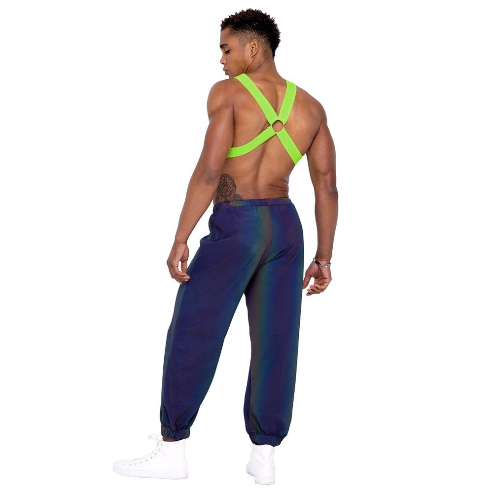 Reflective Joggers With Drawstring Elastic Waist … - image 5